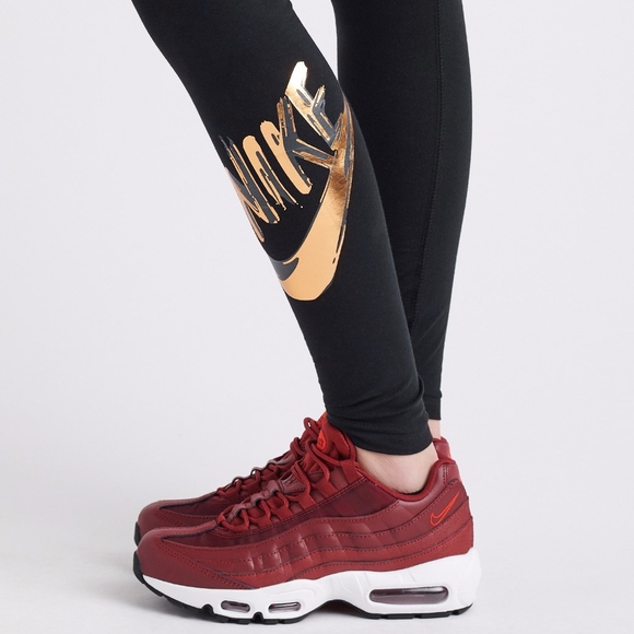 Nike NSW Metallic Logo GX Leggings - Picture 3 of 8